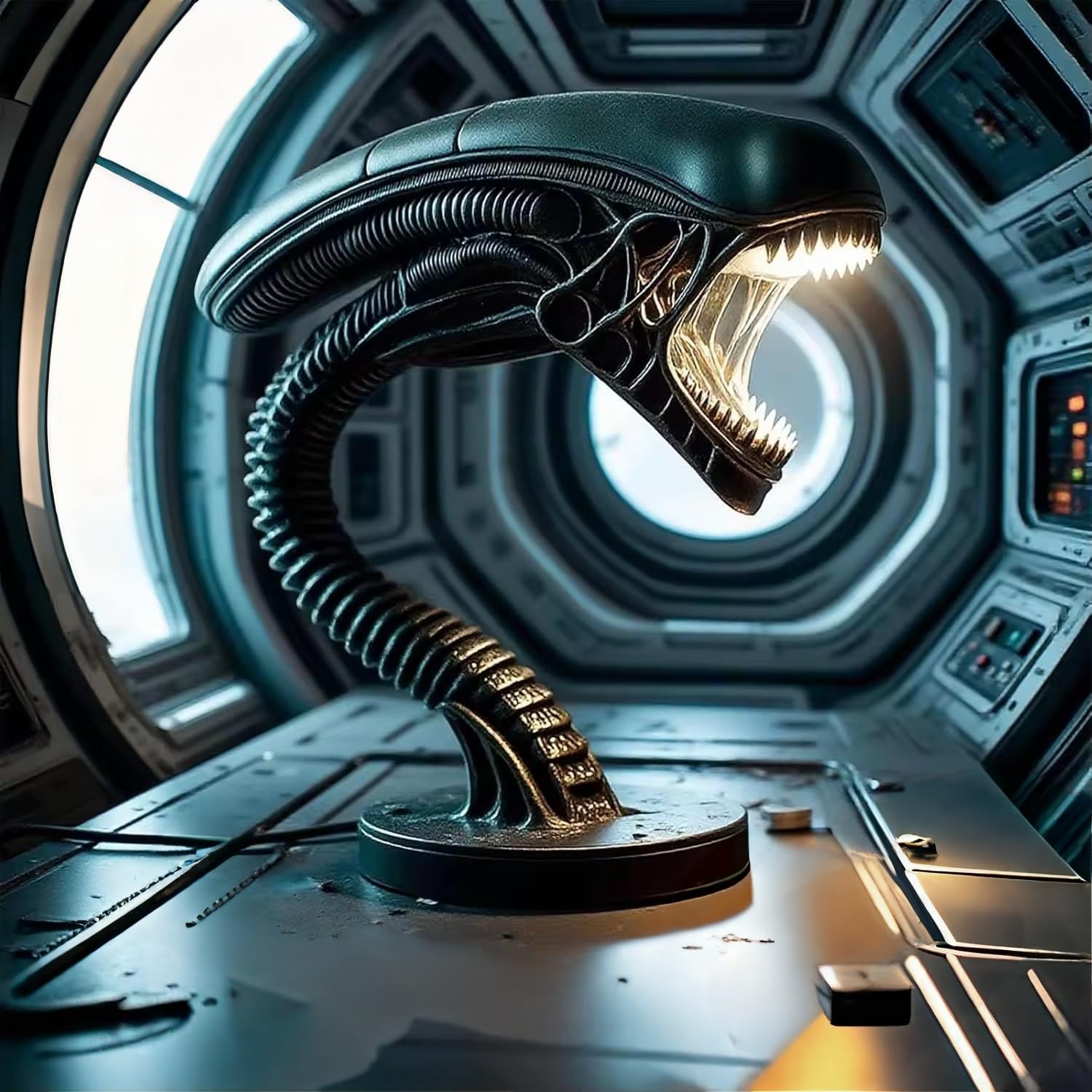BLANFRUXQ Alien Lamps Space Xenomorph Alien Lamp LED Table Lamp