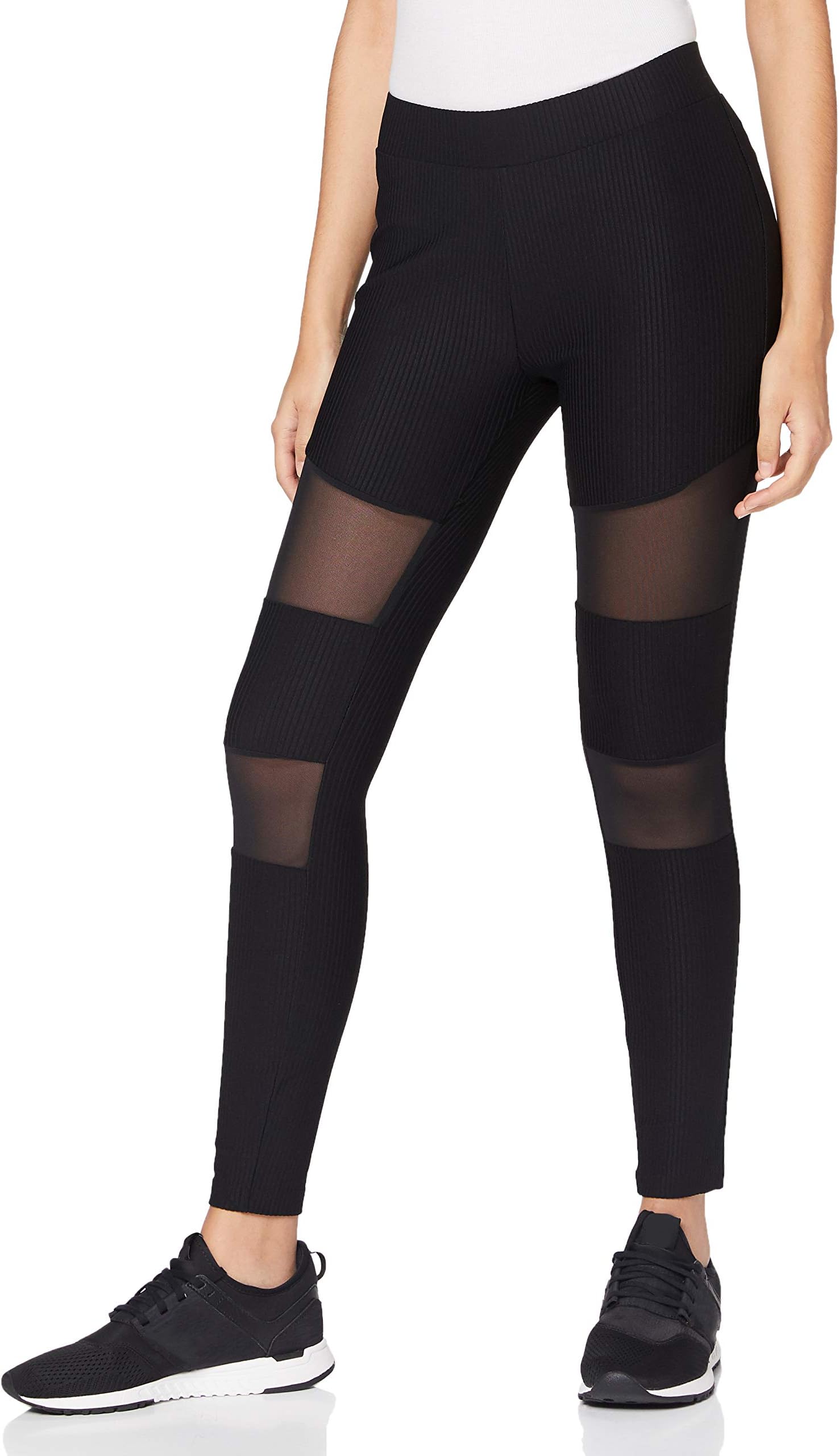 Urban ClassicsWomen's Ladies Tech Mesh Rib Leggings