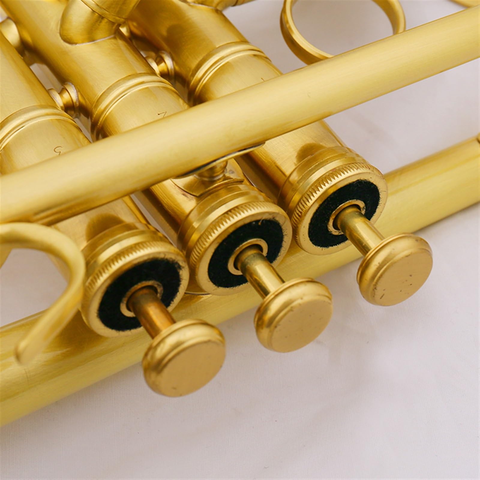 Tromba Strumento A Tromba Standard Tromba B Tono Piatto Laccato Oro Spazzolato Per Prestazioni Professionali
