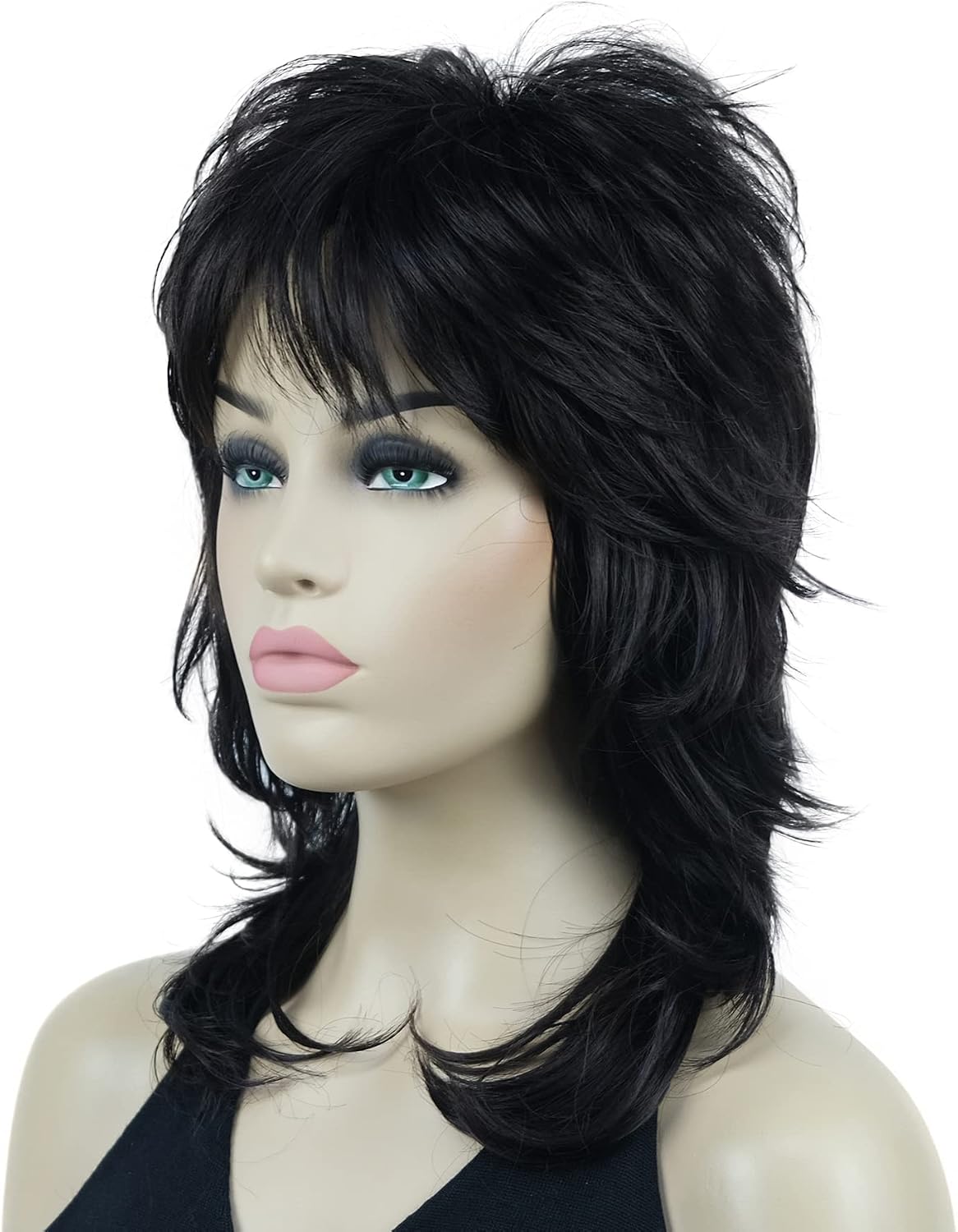 Lydell Long Soft Shaggy Layered Classic Cap Full Synthetic Wigs (85 Dark Brown) - Image 4