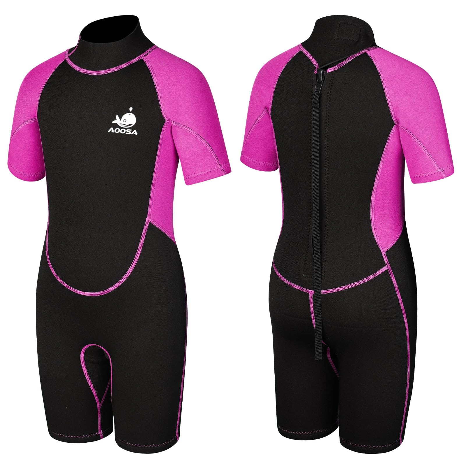 Shorty Combinaison de Plongée Enfant, Néoprène 2,5 mm Maillot de Bain Thermique, pour Sports Nautiques, Natation, Snorkeling, Surf, Plongée