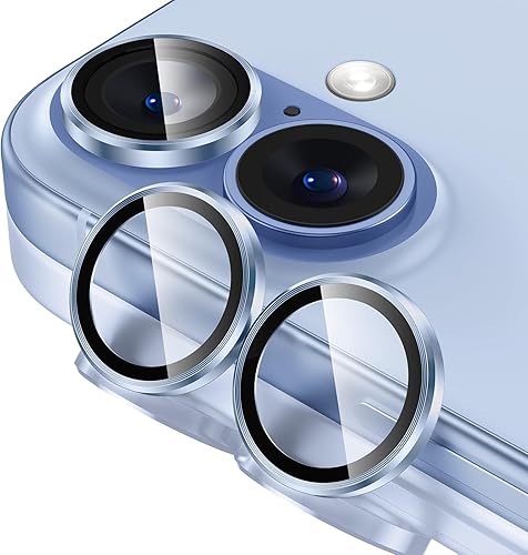 Miniatura 15 de Tensea Protector de lente de cámara para iPhone 17, cubierta de cámara de vidrio templado 9H protector de pantalla, transparente HD, anillo