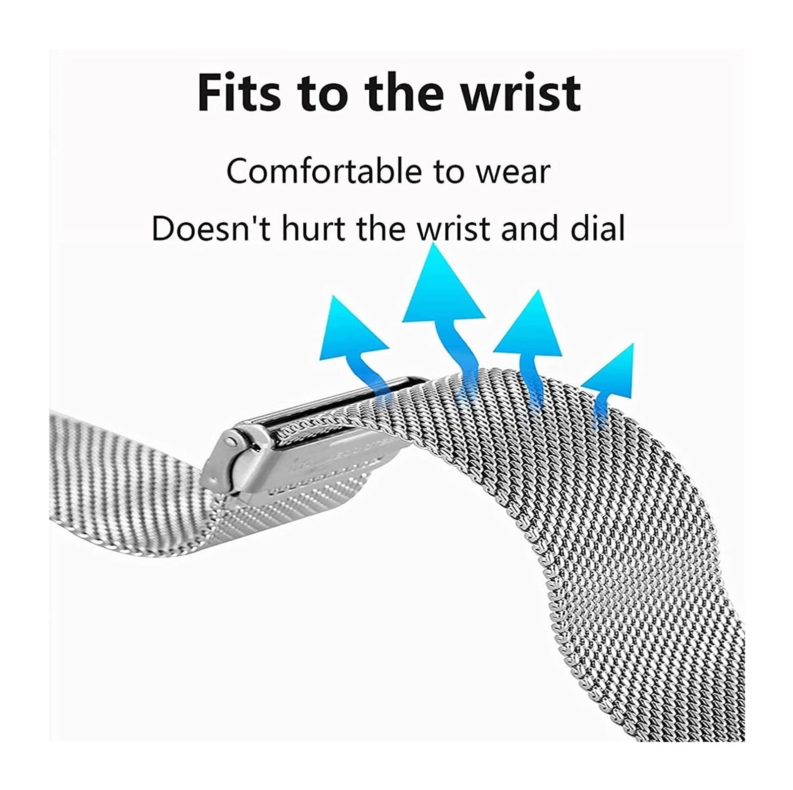 Rosé Goldenes Milanaise Uhrenarmband | Mesh Design Aus Edelstahl - Foto 14