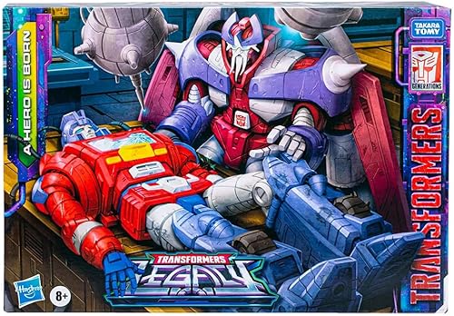 Transformers Legacy A Hero is Born Alpha Trion & Orion Pax - Figura de acción (2 unidades)