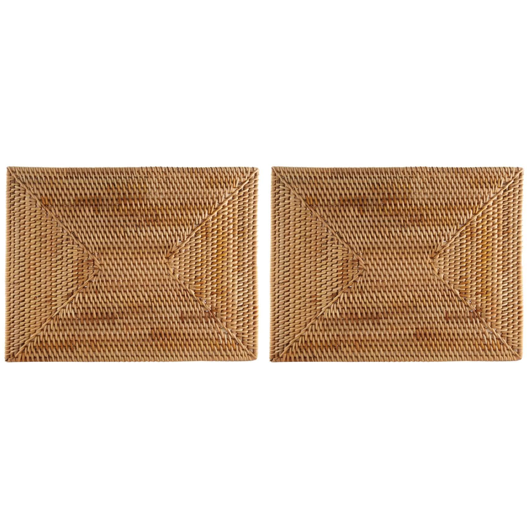 Napperons en rotin antidérapant tapis de table tissé et isolant thermique
