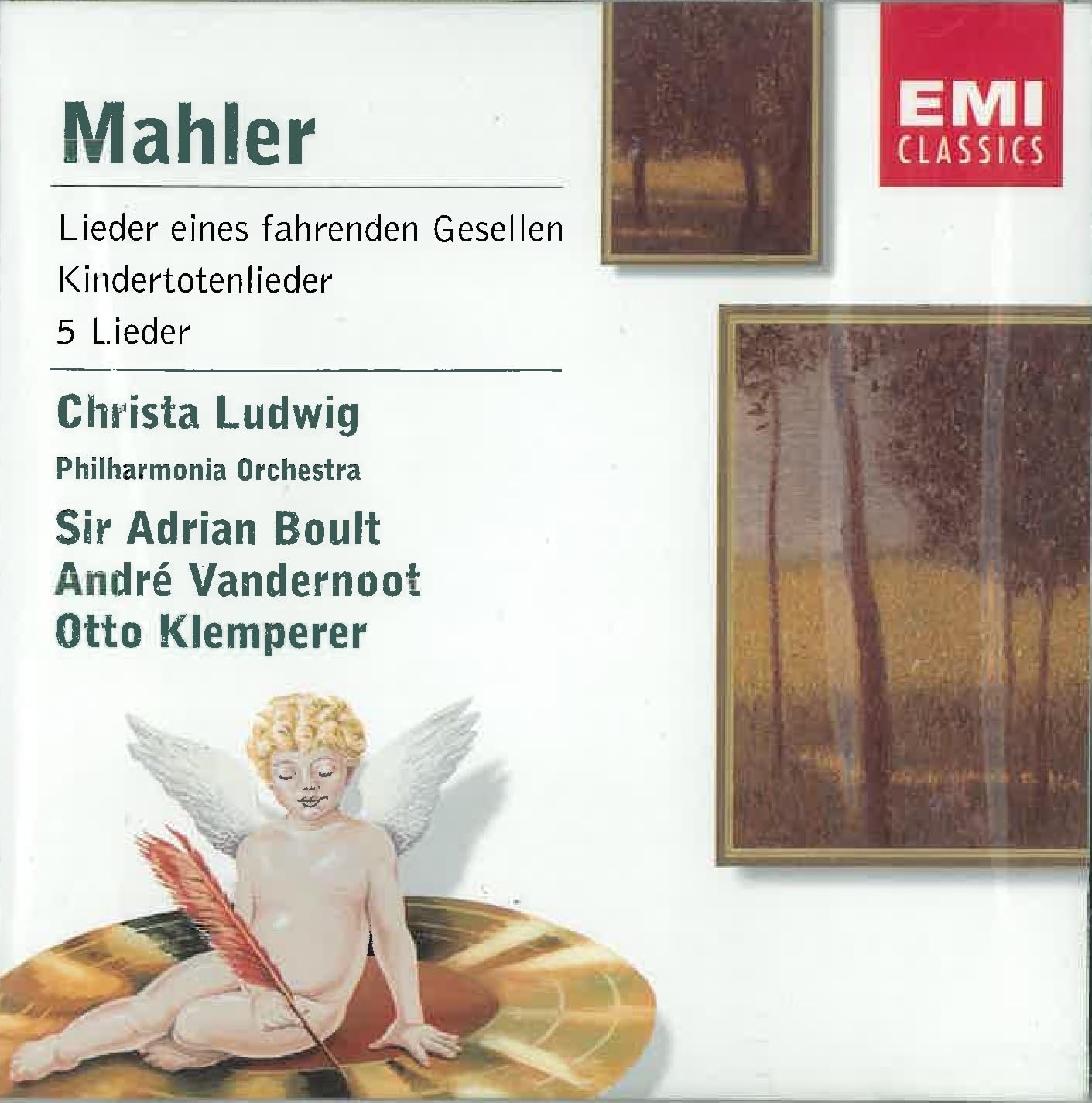 Lieder Eines Fahrenden Gesellen/Kindertotenlieder/ [Audio CD]