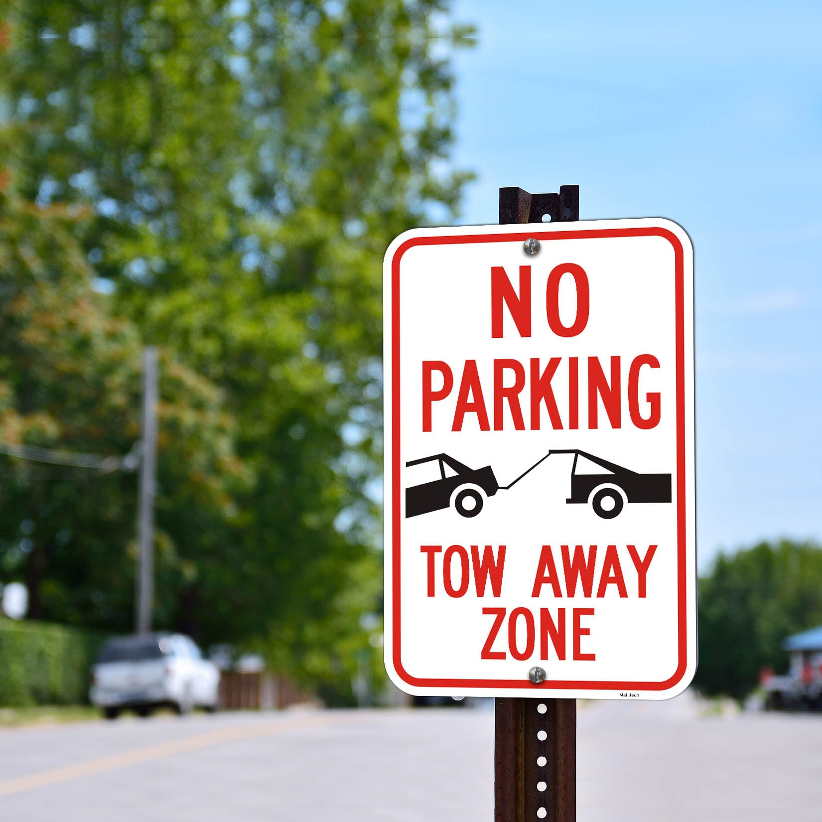 Lot de 2 grands panneaux « No Parking »