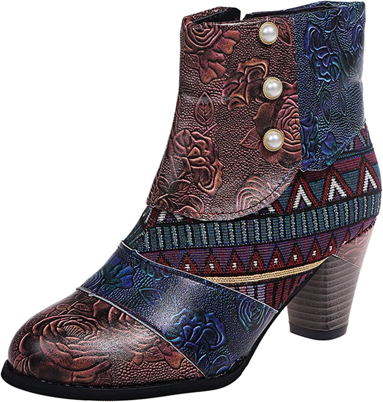Pocket Autumn Women's Boots Vintage Short Winter Leather Women's Boots Lace Women's Boots Ankle Boots Women Yellow 41