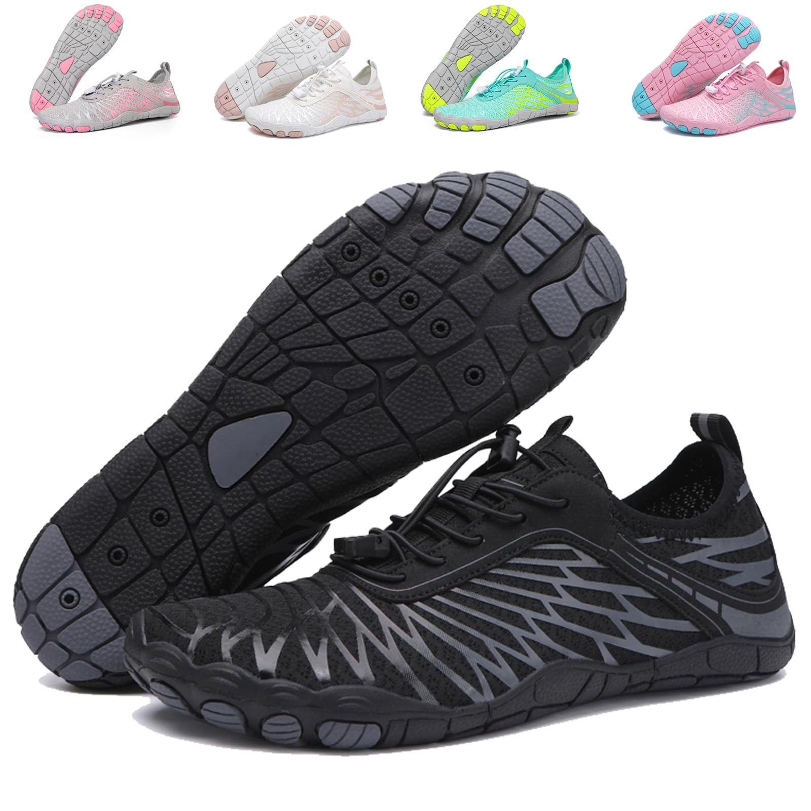 FOGOIN Barfußschuhe Damen Herren Walkingschuhe Expert Pro - Gesunde & Bequeme Barfußschuhe für Rock & Pure Movement