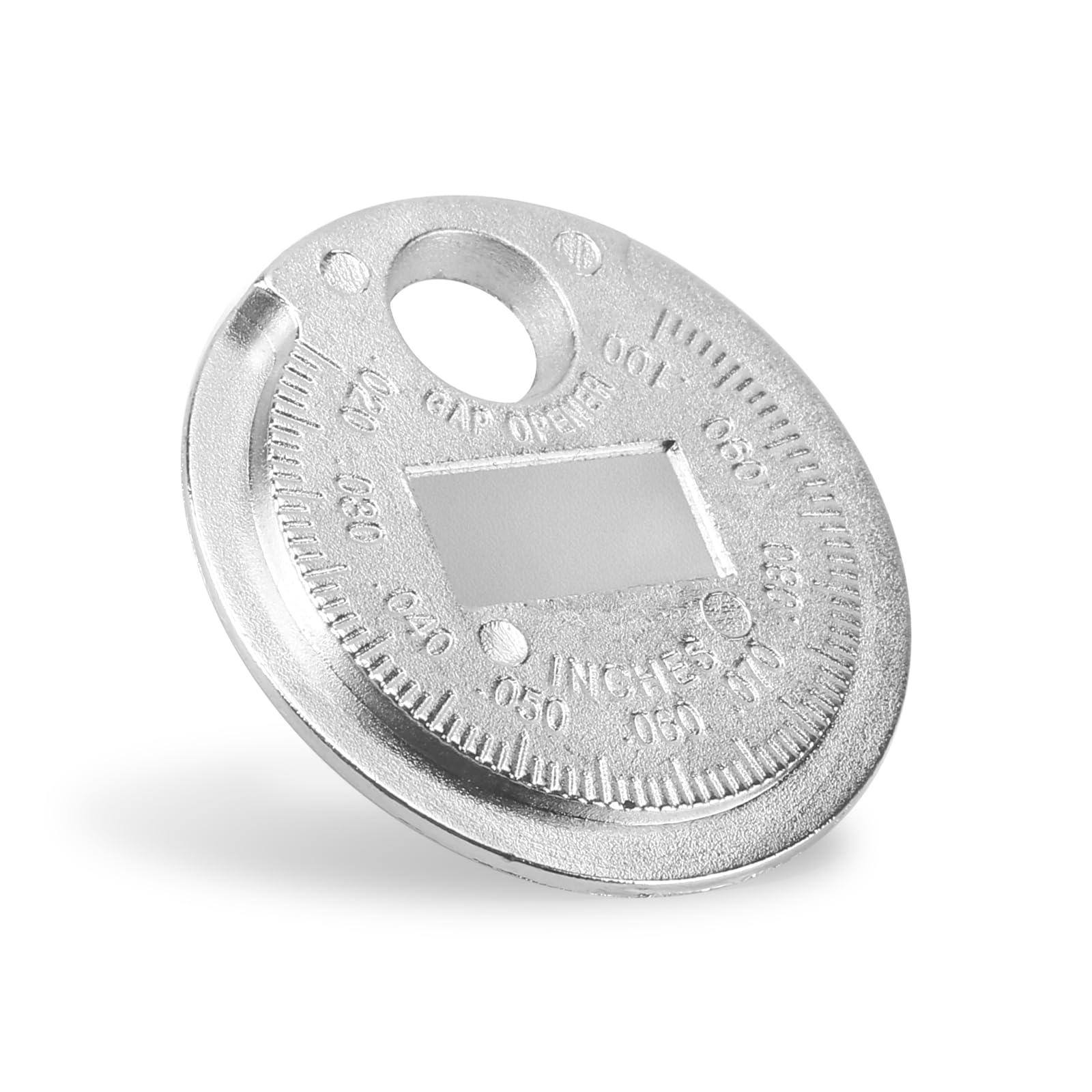 vvag Spark Plug Measuring Tool,Zinc Alloy Spark Plug Gauge Gap Crimping Tool Scaled from 0.020 to 0.100 Inch, Portable Spark Plug Adjustment Tool,