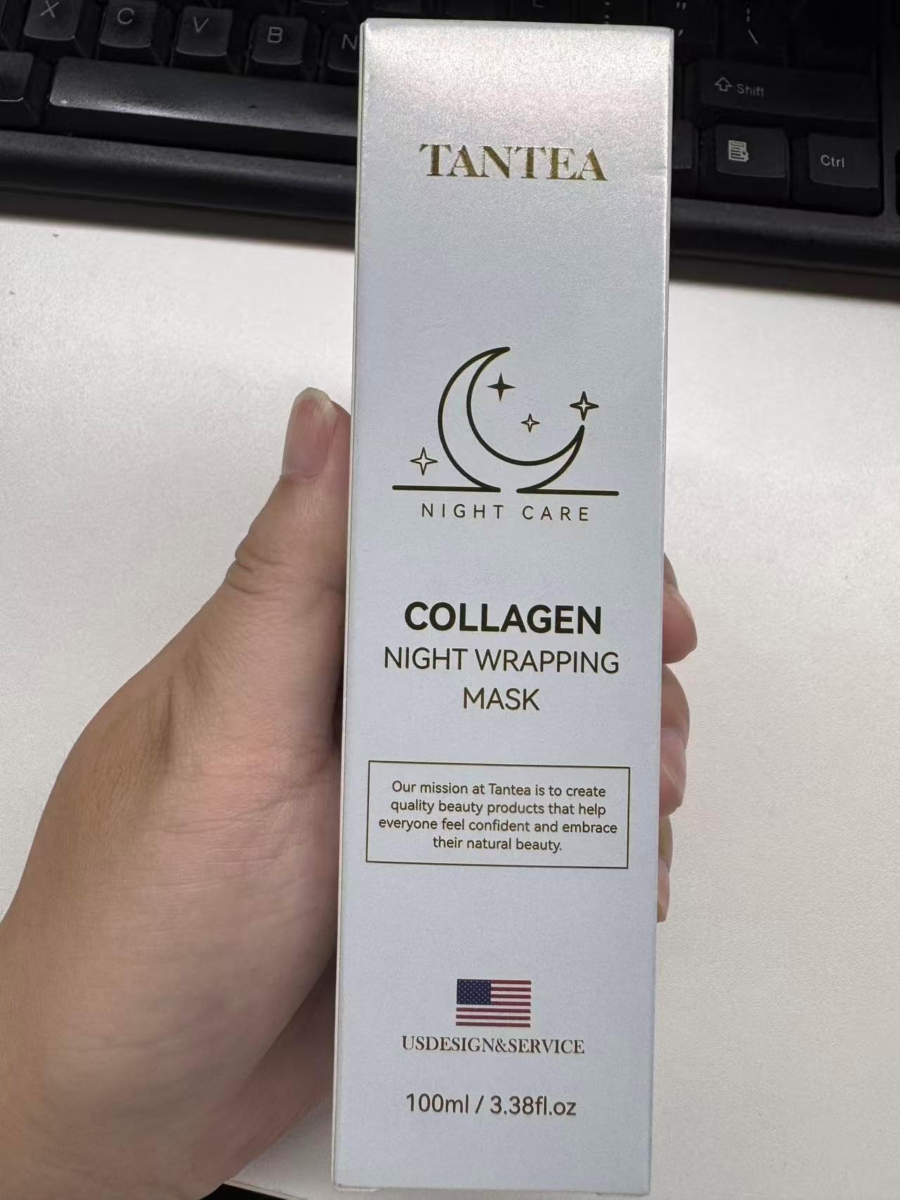 Tantea Collagen Night Wrapping Mask - Hydrating & Firming Overnight Face Mask for Pore Refinement, and Elasticity Boost - Gentle for All Skin Types - 100ml / 3.38fl oz