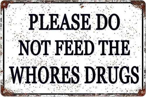 Miniatura 13 de Letreros de advertencia divertidos para decoración de habitación Trippy para dormitorio, letrero de metal para advertencia de habitación, muchas