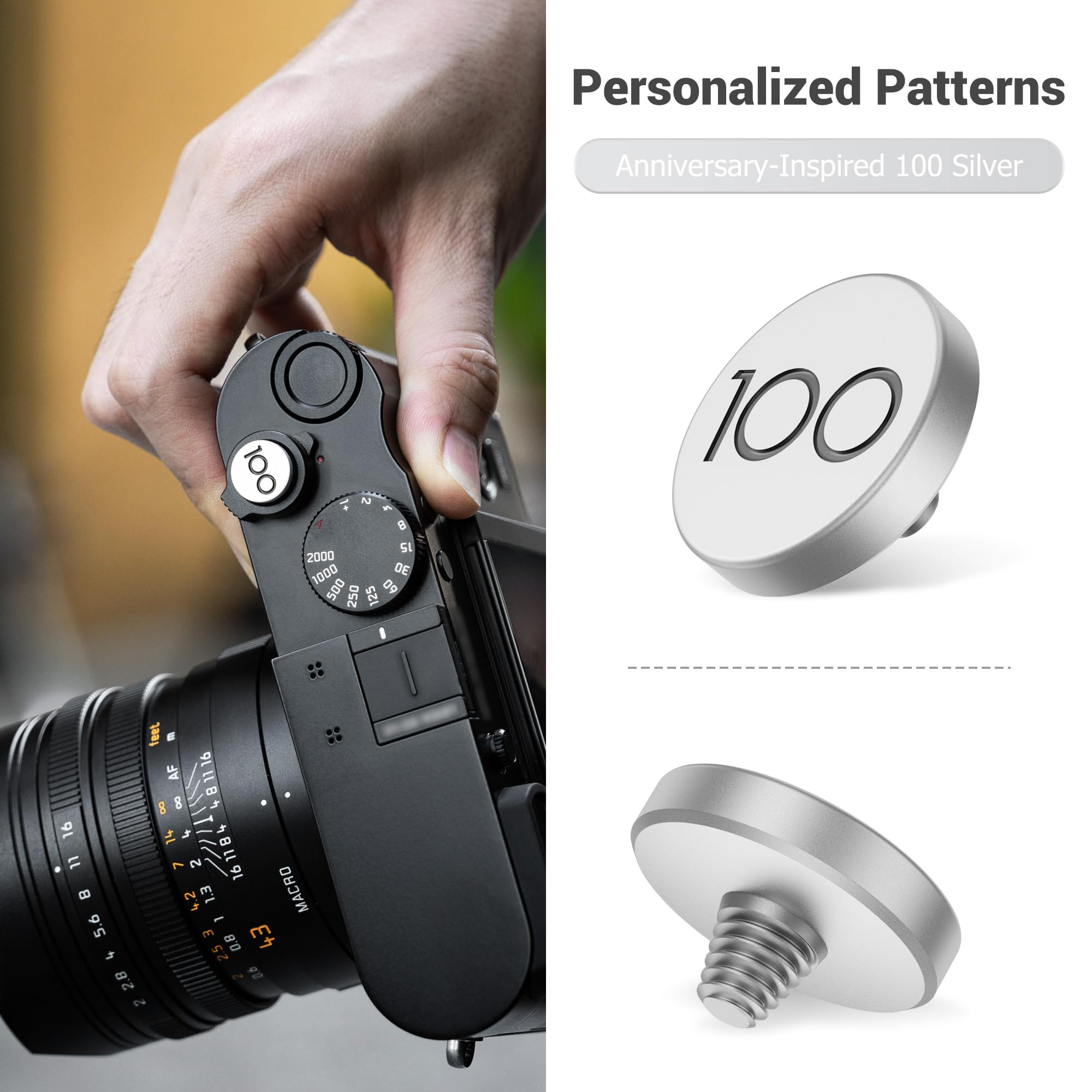 Amazon | JJCシャッターリリースボタン、Leica Q3 43/Q3/Q2、100周年