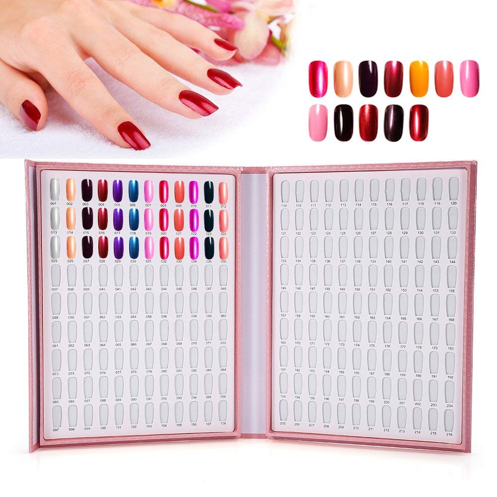 Amazon.com : Nail Color Chart Display, Nail Gel Color Card, Nail