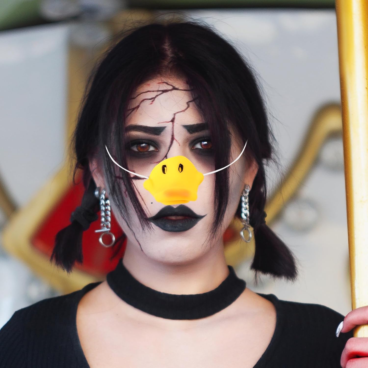 3PCS Bill Beak Nose Animal Mask Costume Accessory - Funny Duck Cosplay Props - Novelty Party Favors