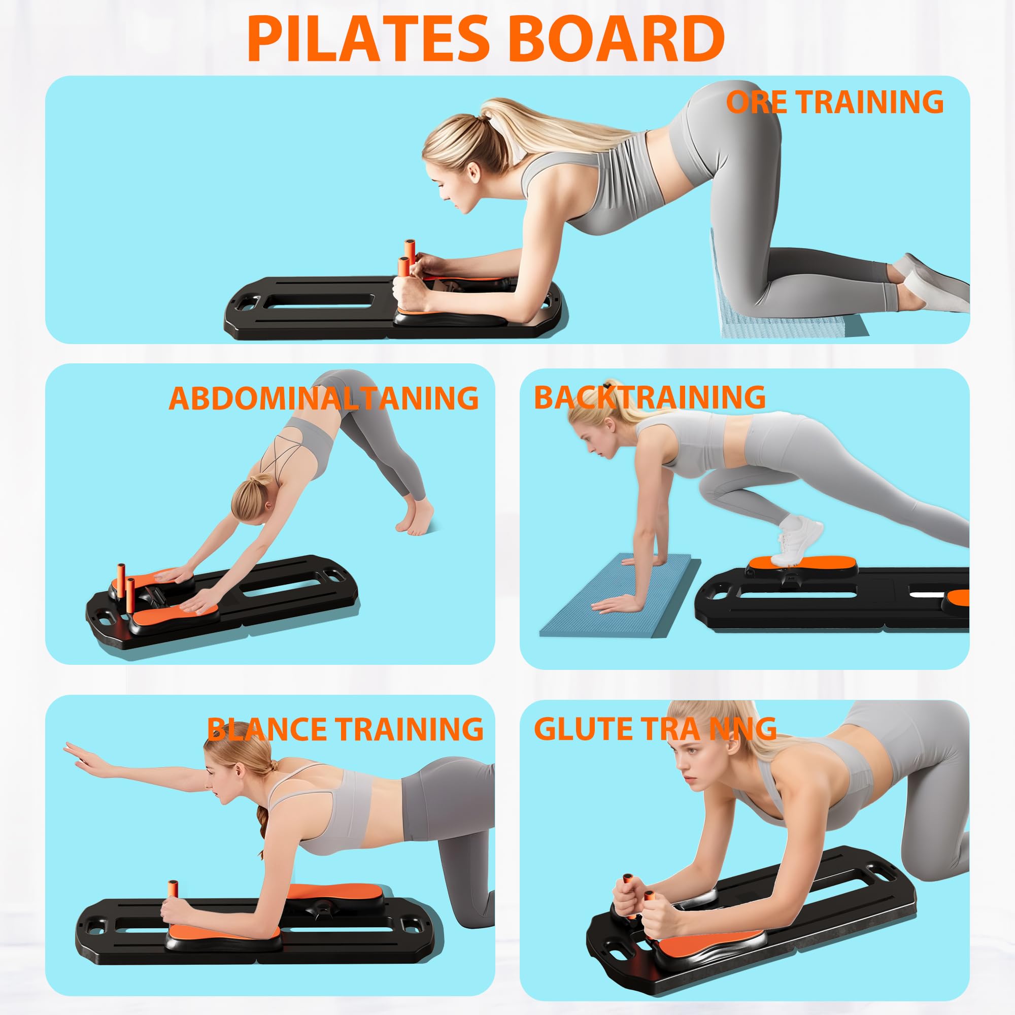 Pilates Board For Hoe Workout HosculAB Pilates Board - Set, 6 In 1 - View #2