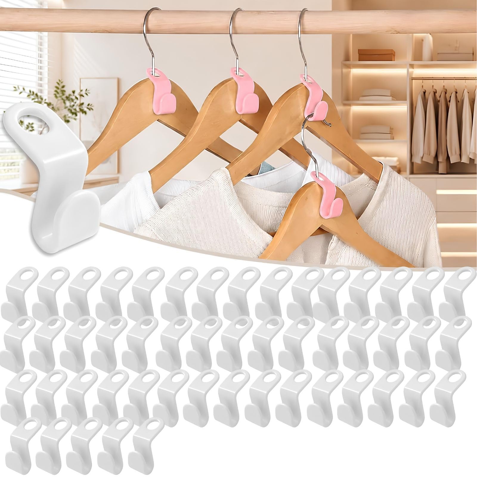 GHHZML Space Saving Hanger Connector Hooks
