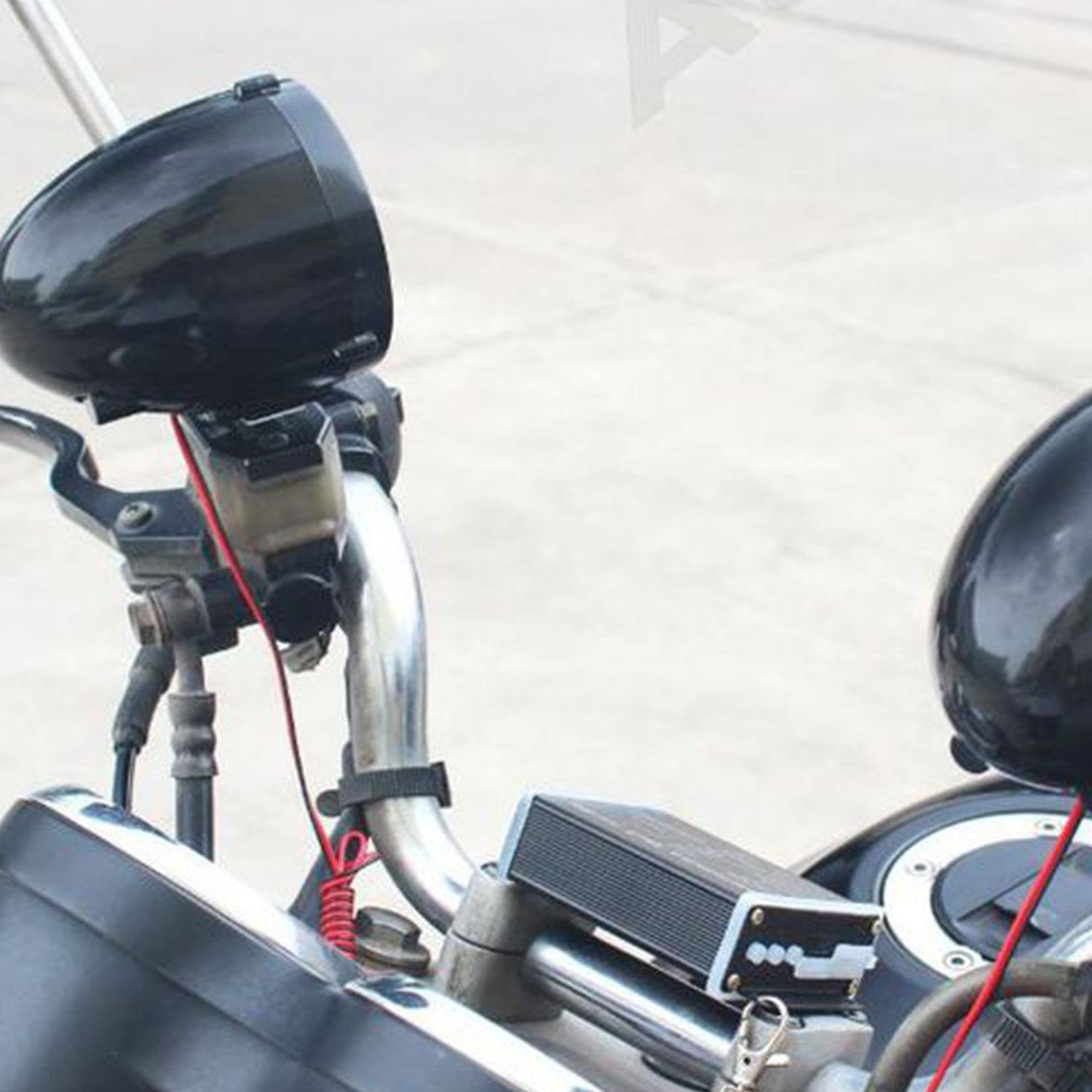 Altoparlante stereo audio per moto - Altoparlante per moto | Altoparlante Blue Tooth per motocicletta da manubrio | Altoparlanti per moto con luci lampeggianti a LED | Amplificatore moto per Utv, Scoo