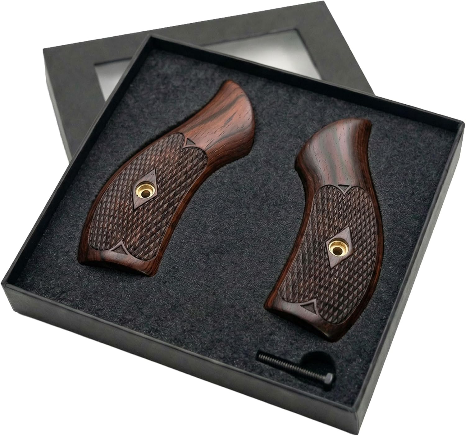 Premium Grips Compatible Replacements for Smith & Wesson J Frame Round Butt