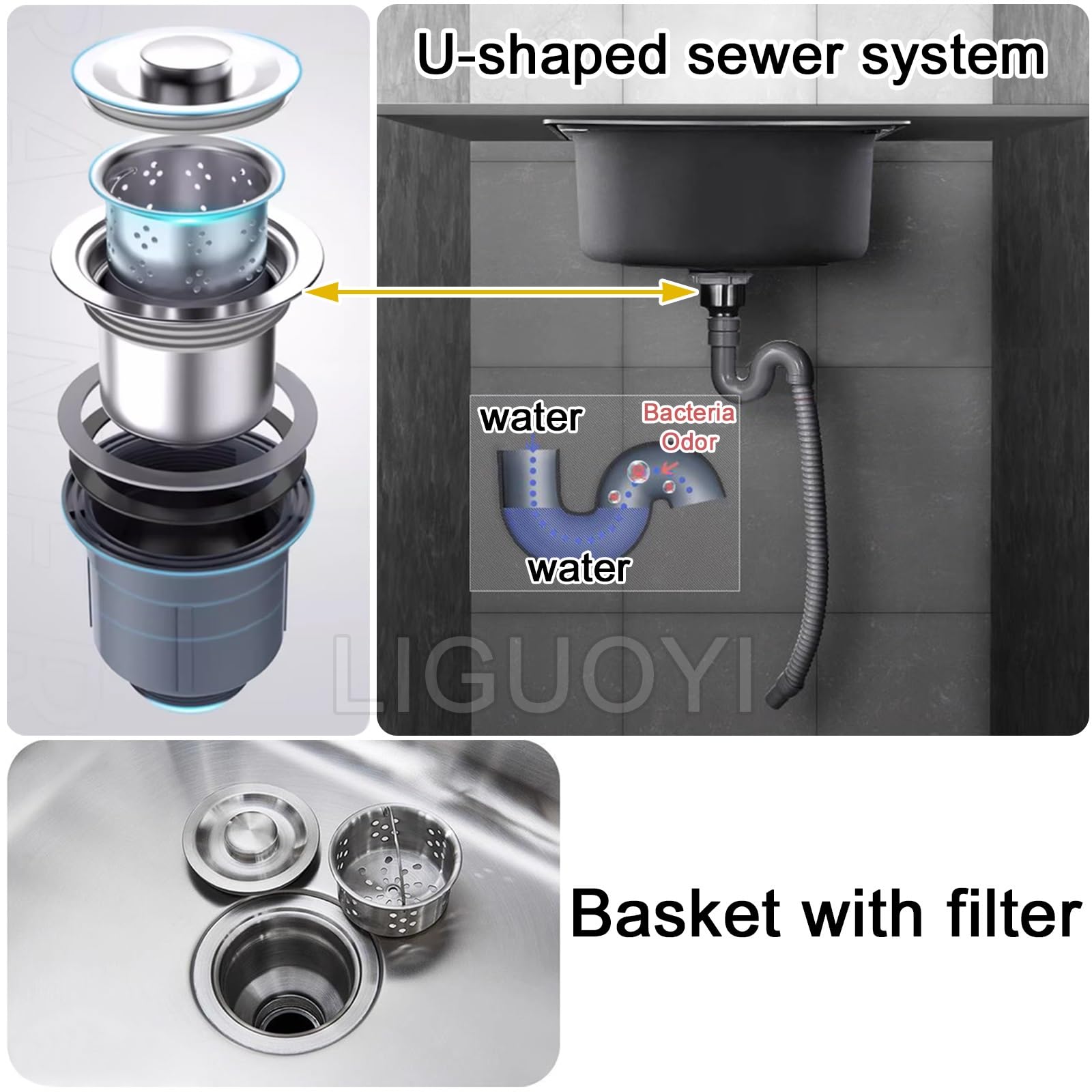 Spüle Edelstahlspüle Spülbecken Wandmontiert Mit Aluminiumhalterung, Handtuchhalter, Garten Waschbecken Spülbecken Set Mit Wasserhahn, Abfluss, Waschbecken Gewerbliche Küchenspüle