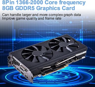 RX580 Graphics Card Gaming PC AMD Radeon 2048SP Rx580 256GB/S 8G Gddr5 256bit 8PIN
