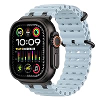 MoKo Cinturino Ocean Compatibile con Apple Watch 42/44/45/46/49mm