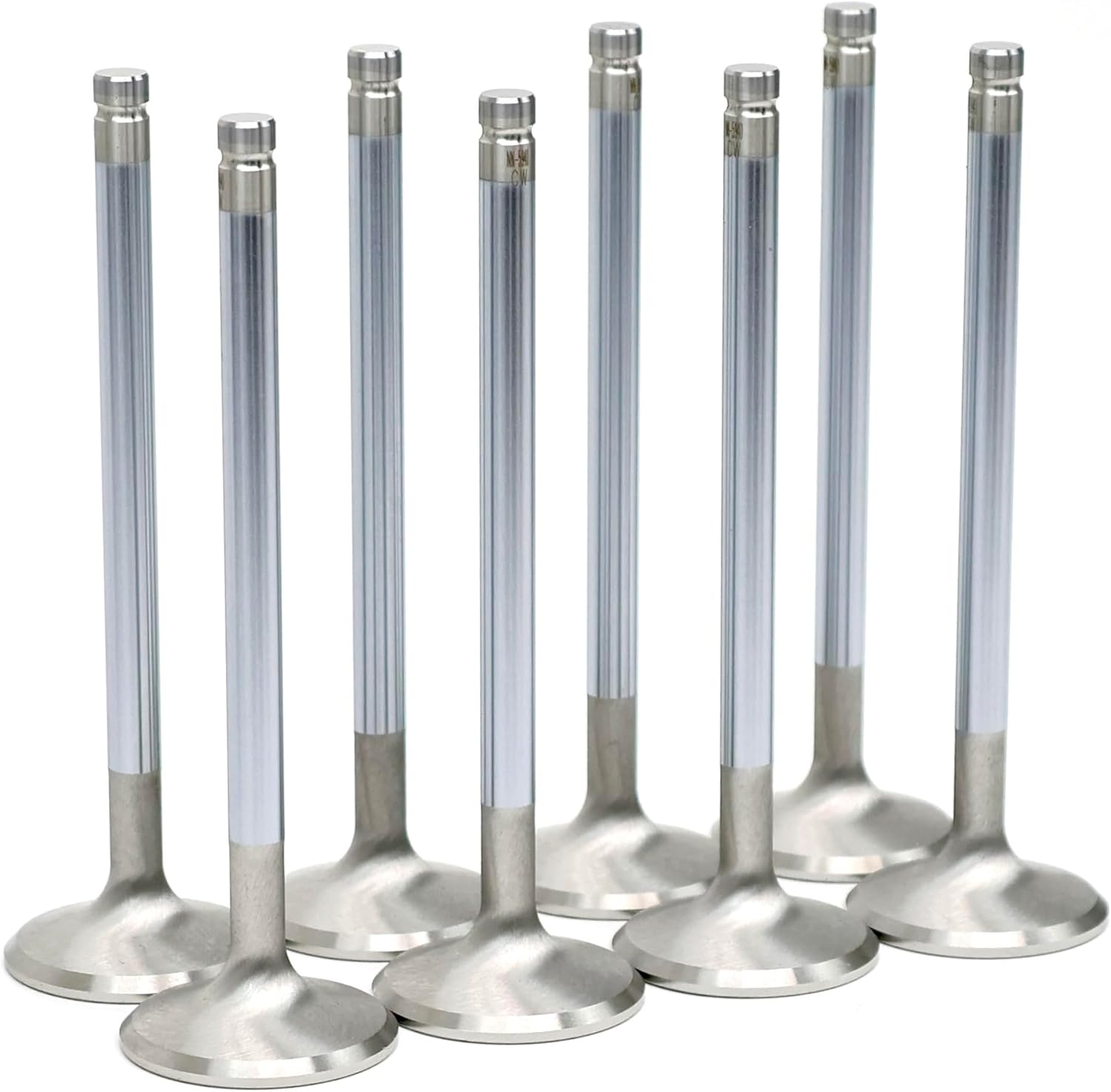 Michigan Motorsports Stainless High-Performance 1.555" Exhaust Valves | Fits 2014+ GM 5.3L L83 L84 L82 L8B Engines | Heavy-Duty Stainless Construction | Machined for Durability Flow & Power (8)
