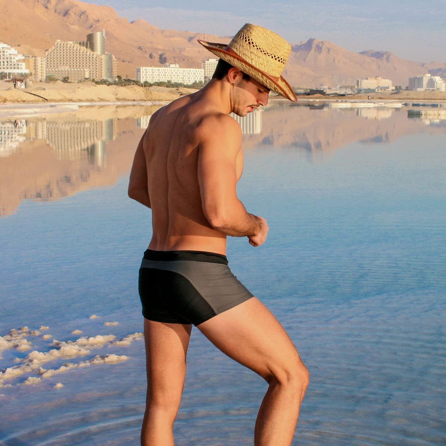 Taddlee Swimsuits Men's Swim Boxer Trunks Sexy Swimwear Square Cut Board Shorts - Image 6