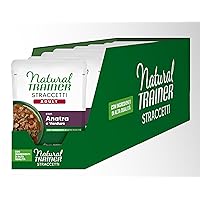 Natural Trainer Straccetti Cibo Umido per Gatti Adulti - Bocconcini in salsa con Anatra 22 x 85g
