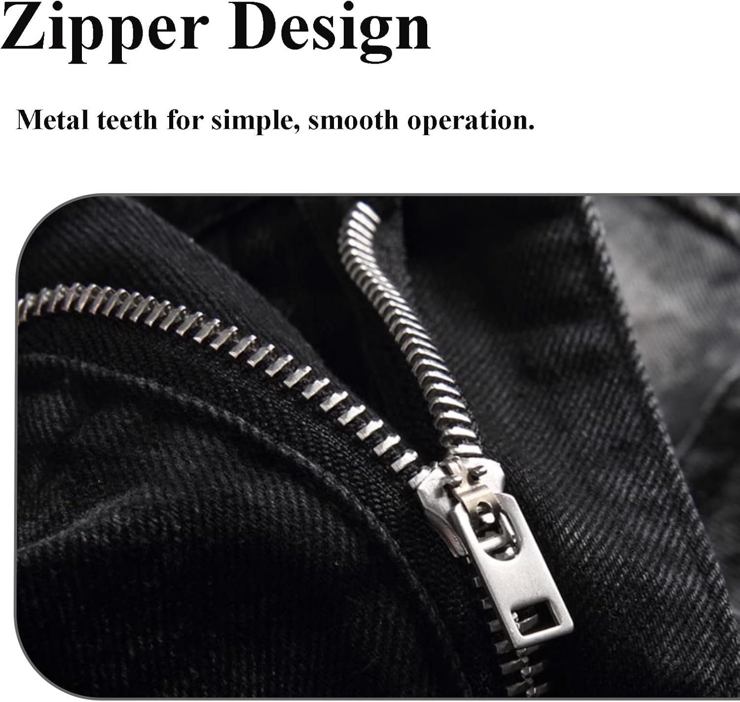 Men's Ripped Jeans Printed Jeans Black Skull Embroidered Slim Jeans Straight Leg Slim Stacked Jeans - Image 3