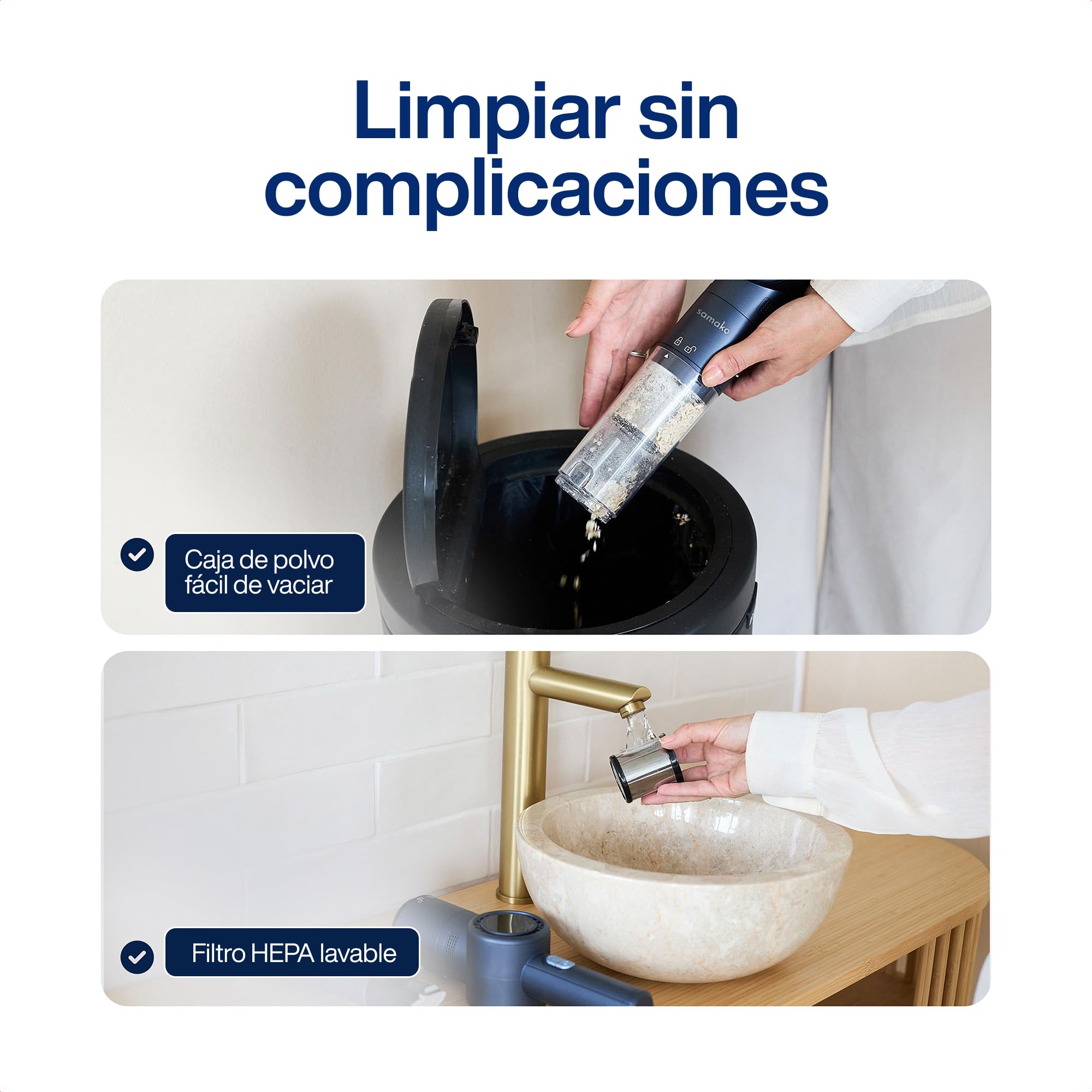 Aspirador de mano NanoDetect Pro 120W