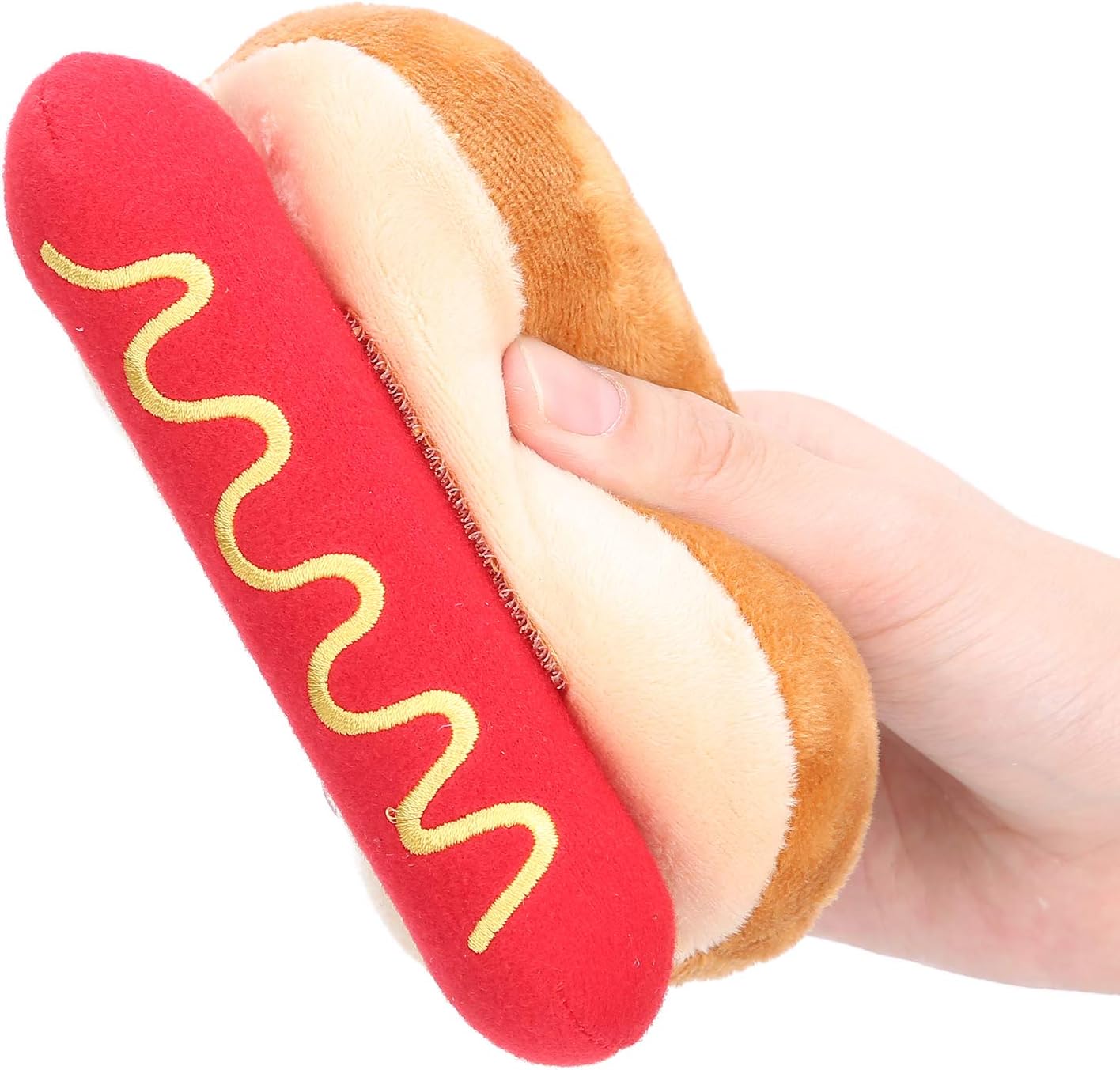 Soft Plush Dog Toy Hot Dog Shape Detachable Sound Exquisite Doll Toys Suitable for Pets