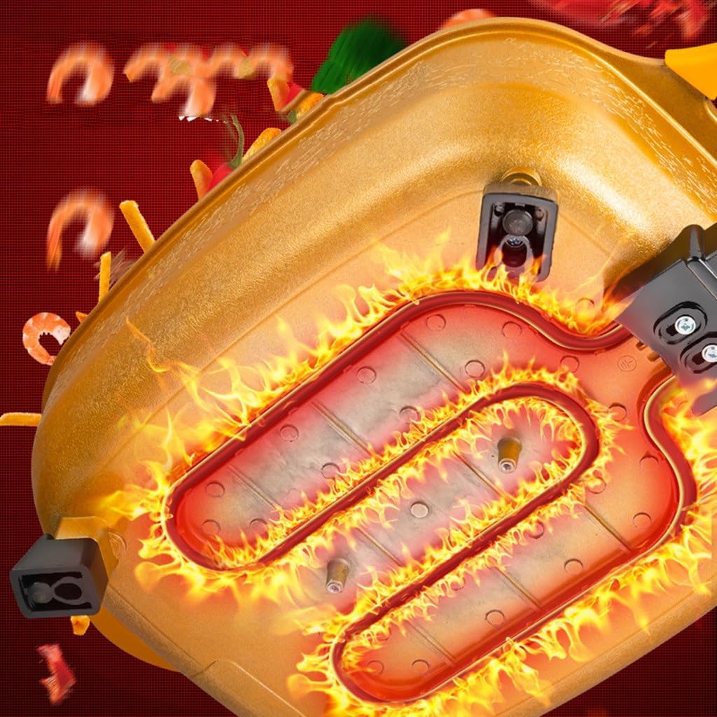 Multi-functional Electric Heating Pot Cooking Wok Wheat Rice Stone Baking Does Not Stick