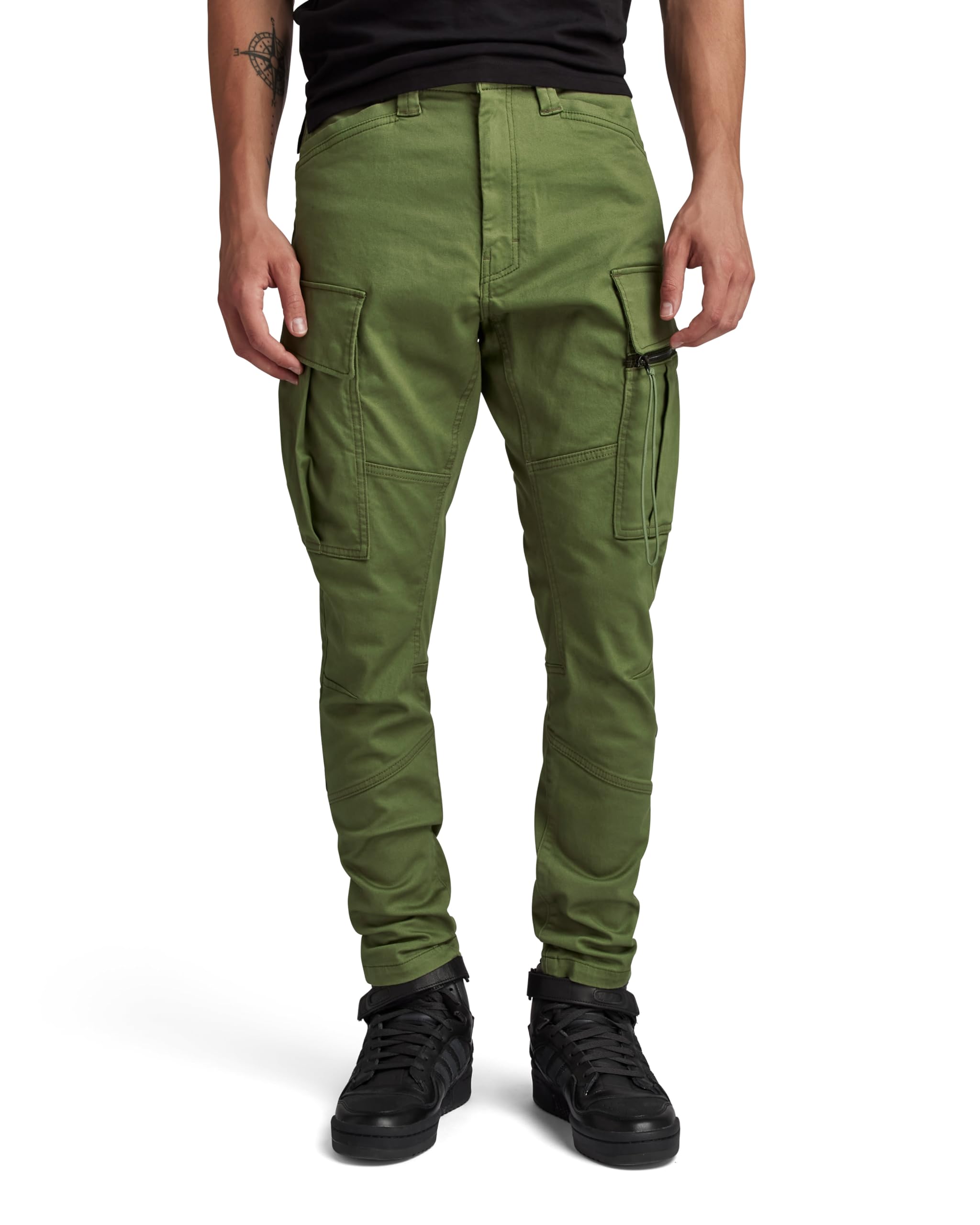 G-Star Men's Zip Pocket 3D Skinny Cargo Pants 2.0, Green (sage D24307-C105-724), 31W / 32L