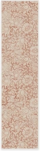 Vista 186 de RUGGABLE x Morris & Co Tapete prémium de pasillo lavable, para pasillo, cocina, entrada, sala de estar, dormitorio u oficina, con base Madreselva