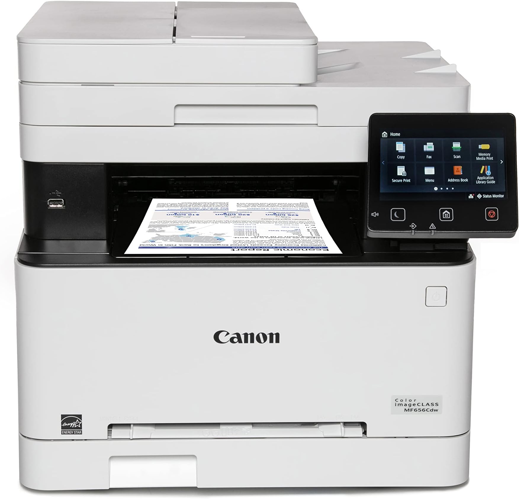 Canon imageCLASS MF656Cdw - Wireless Duplex Color Laser Printer, All-in-One with Copier, Scanner, Fax, Auto Document Feeder, Mobile Ready, 3 Year Limited Warranty, 22 PPM, White