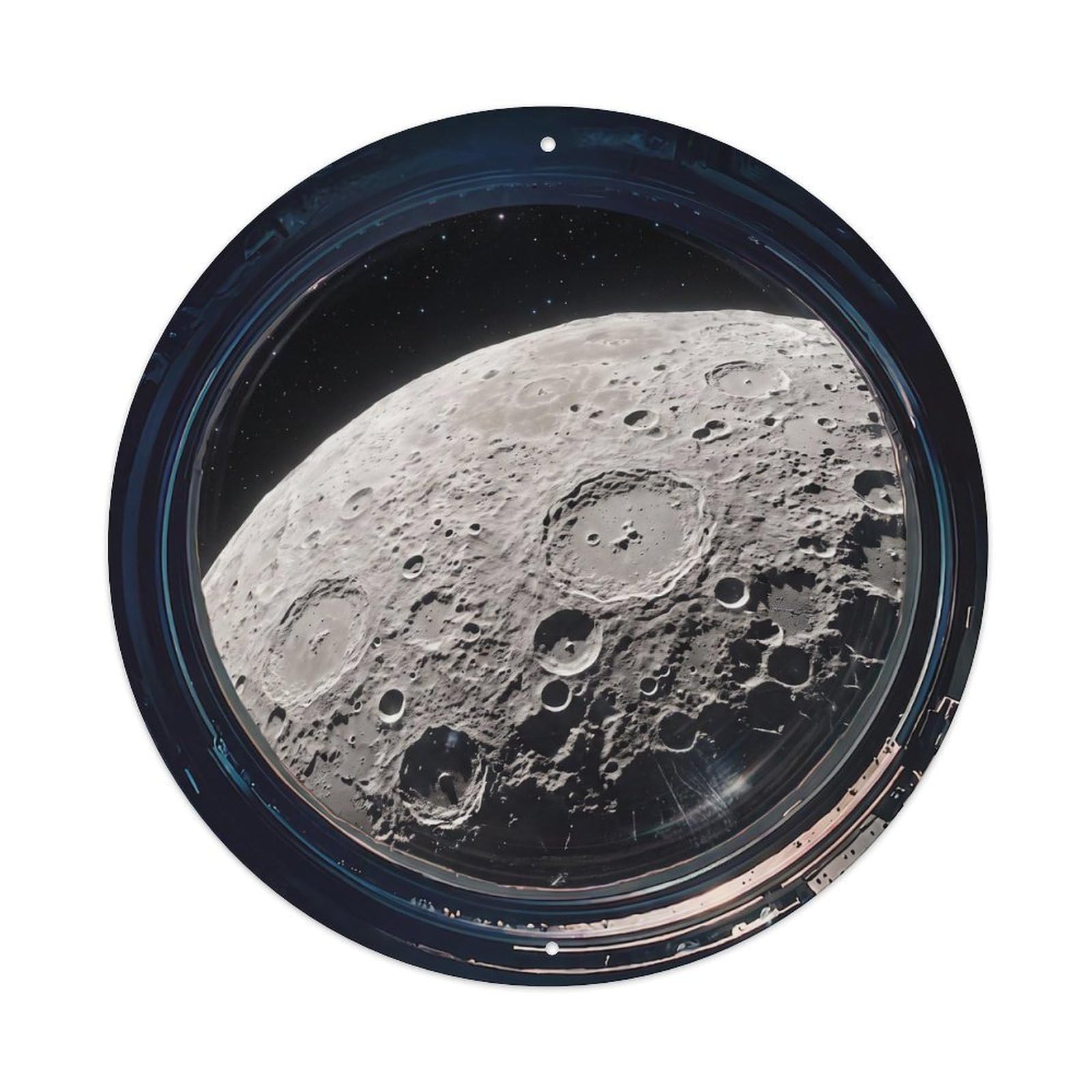 Moon Far Side View Metal Tin Sign