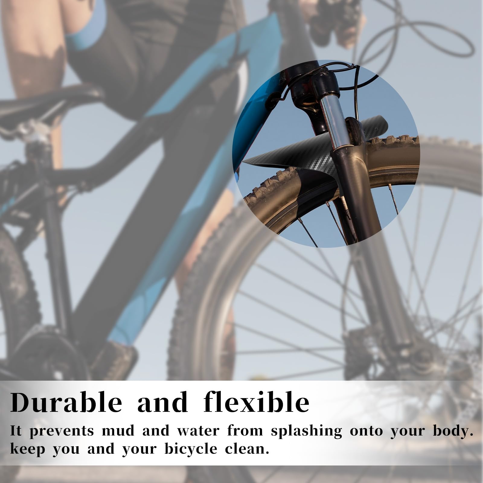 WT BIKING-guardabarros Delantero Y Trasero Para Bicicleta De Montaña, Alargador Ancho De 26 "/27,5"/29 ", Accorios De Liberación Rápida - AliExprs