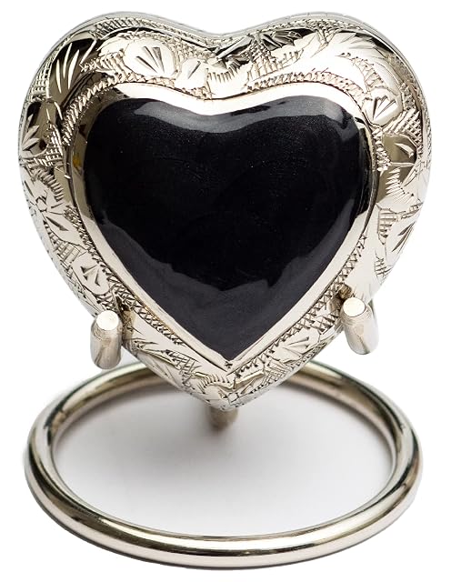 Royal Rapture Urna Corazón con Soporte para Cenizas Incineración Conmemorativa Decorativa