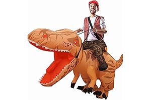 Dazzle Bright Halloween Inflatable Dinosaur Costume: Ride the Prehistoric Era