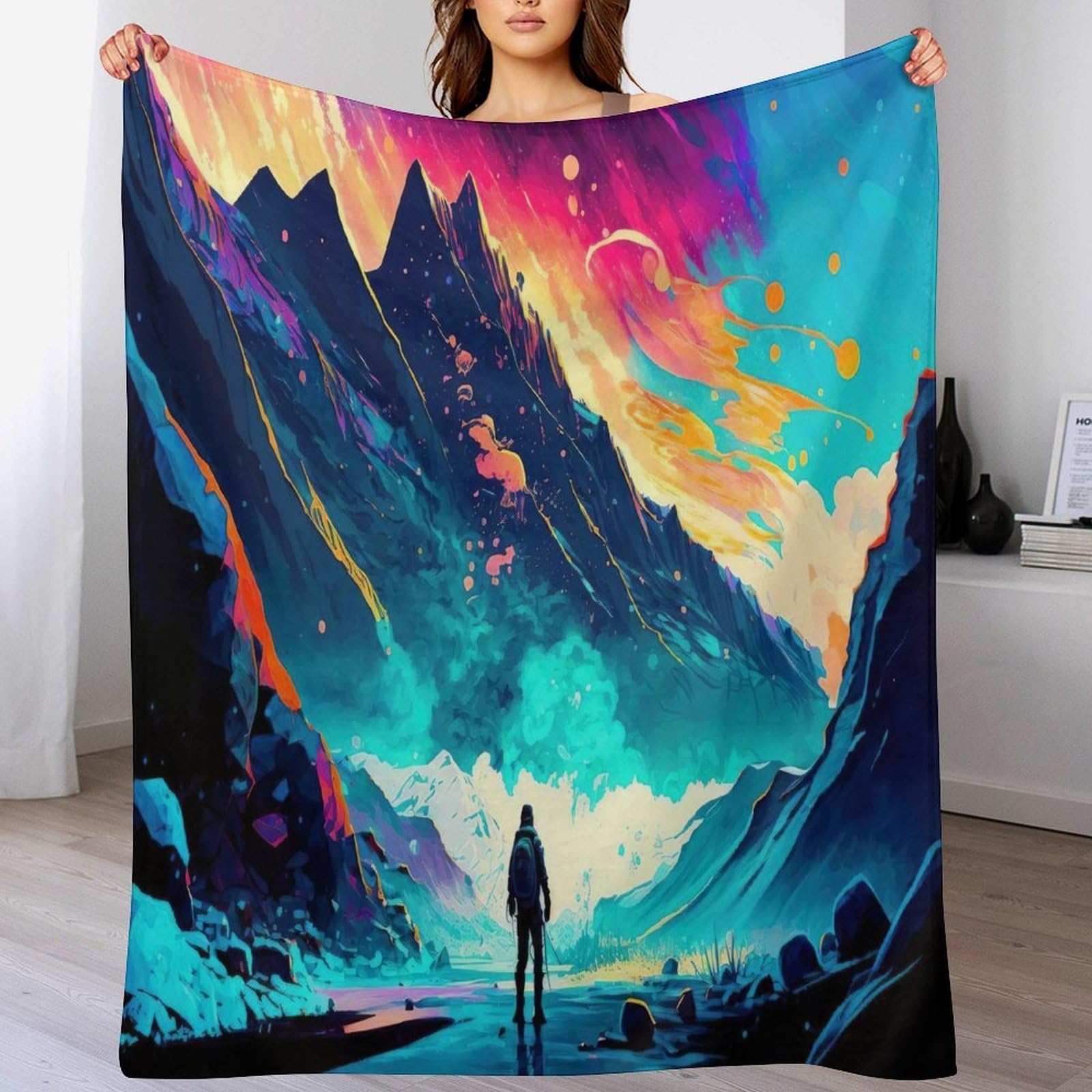 Couverture polaire haut de gamme en flannel douce Hauteurs Magiques