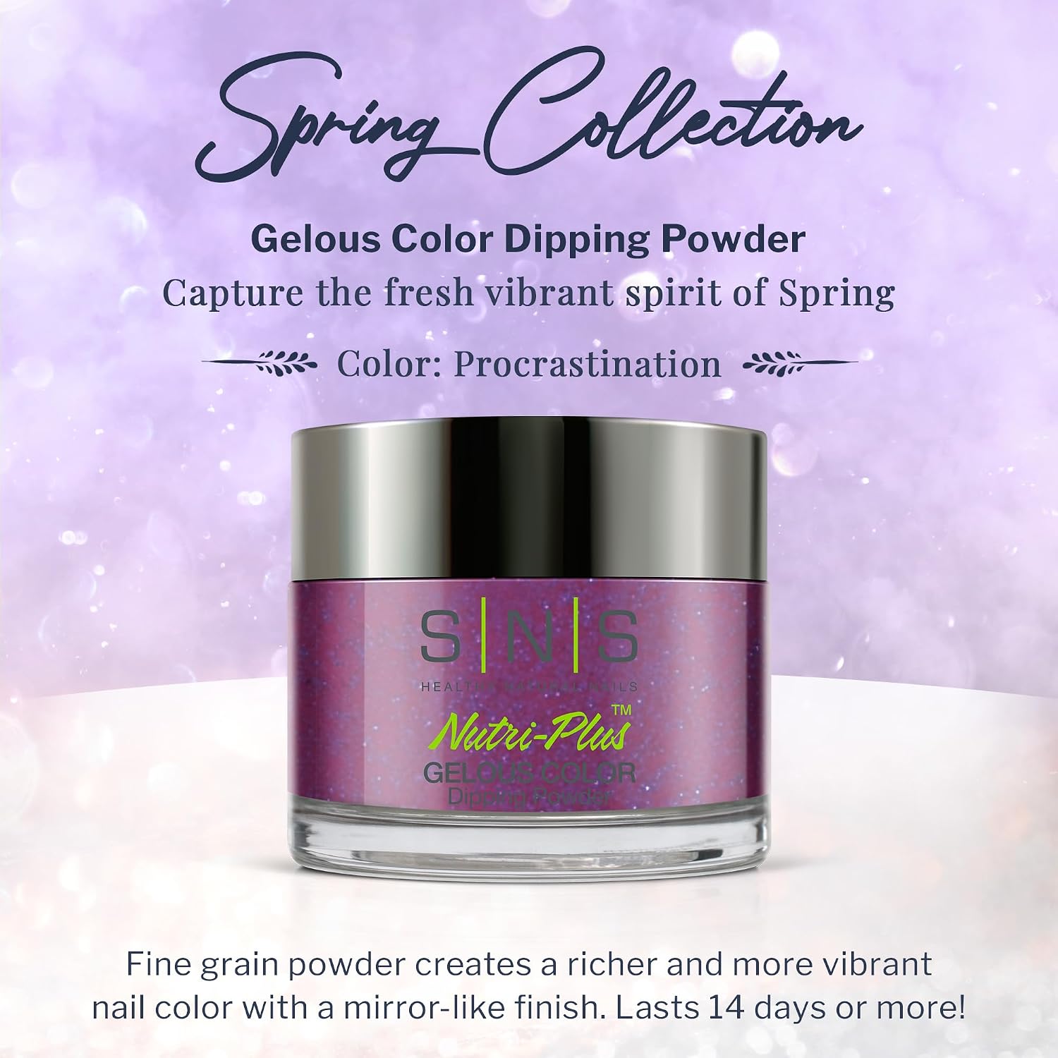 SNS Nail Dip Powder, Gelous Color Dipping Powder - Procrastination