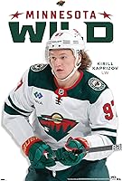 Vista 1 de Trends International NHL Minnesota Wild - Póster de pared Kirill Kaprizov Feature Series 23, 22.4 pulgadas de largo x 14.7 W, versión premium sin
