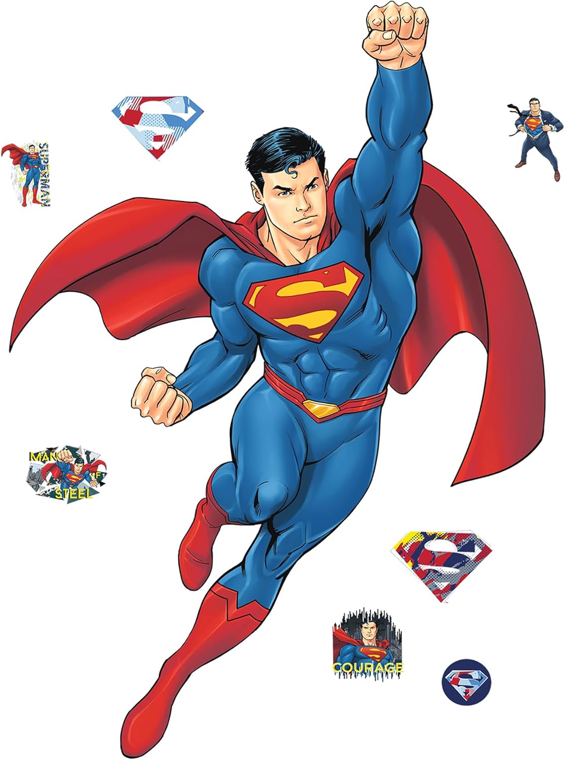 RoomMates Superman Global Hero Peel and Stick Wall Decals, RMK5564GM