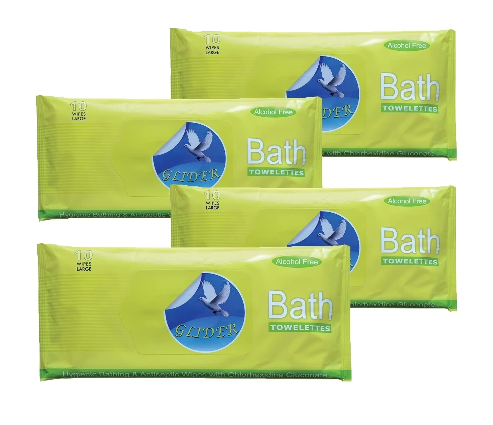 Glider Bed Bath Wipes, Enriched with Aloe Vera and Vitamin E, 40 Wipes (Pack of 4 (40 Wipes) (B099PN5R55) Amazon Price History, Amazon Price Tracker
