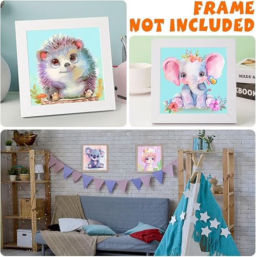 Miniatura 17 de QEUOYSS 4 pinturas por números para niños de 8 a 12 años, juego de pintura DIY para niñas, niños, adultos, manualidades principiantes para niñas