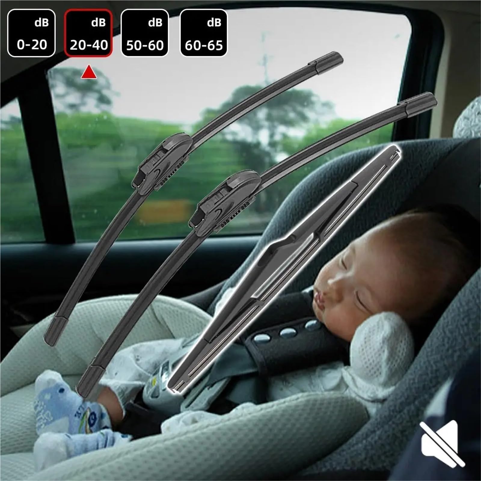 Limpia Parabrisas Para Mitsubishi Para Colt Hatchback MK6 5 Puertas 2008-2012 Escobillas Limpiaparabrisas Delanteras Traseras Accesorios Coche Kits Escobillas Limpiaparabrisas(6 PCS)