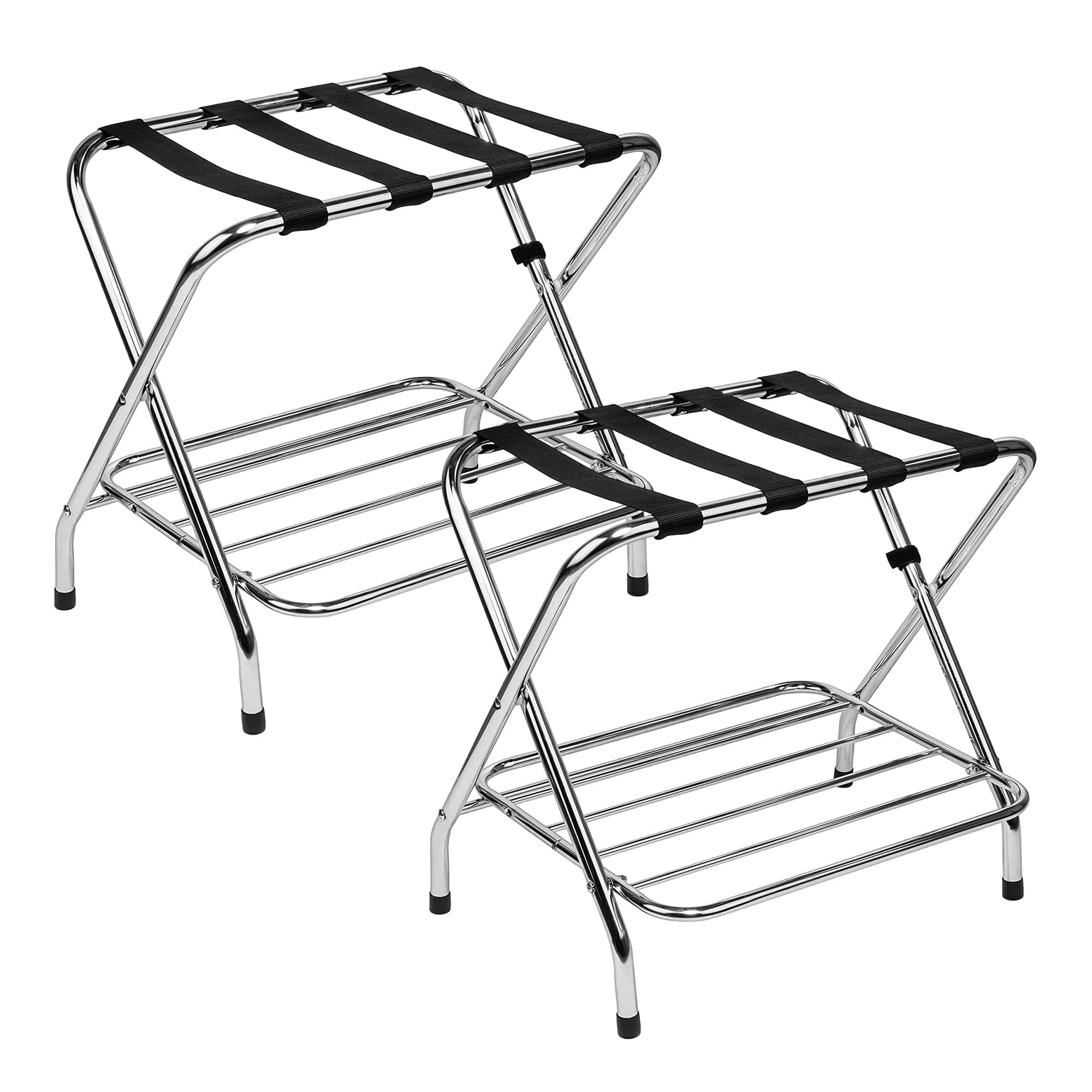 Luggage Rack Joyus Luggage Shelf 2-Pack Heavy Duty Luggage Racks - Folding Guest ...