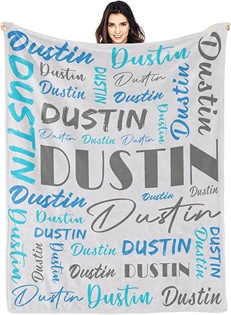 Personalized Blankets for Kids with Names Customized Blankets with Name for Adult Custom Blanket Gift for Birthday Christmas Valentines Day Gift
