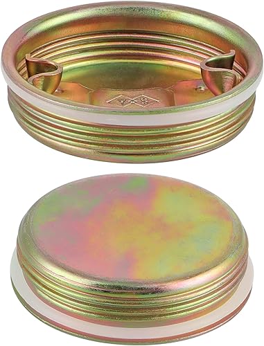 Miniatura 2 de Tapón de tambor, tapa de acero de 2 pulgadas con junta para barriles de 55 galones, tambores, paquete de 6